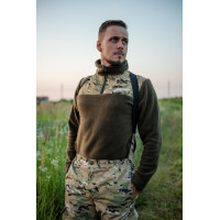 Куртка флисовая комбинированная